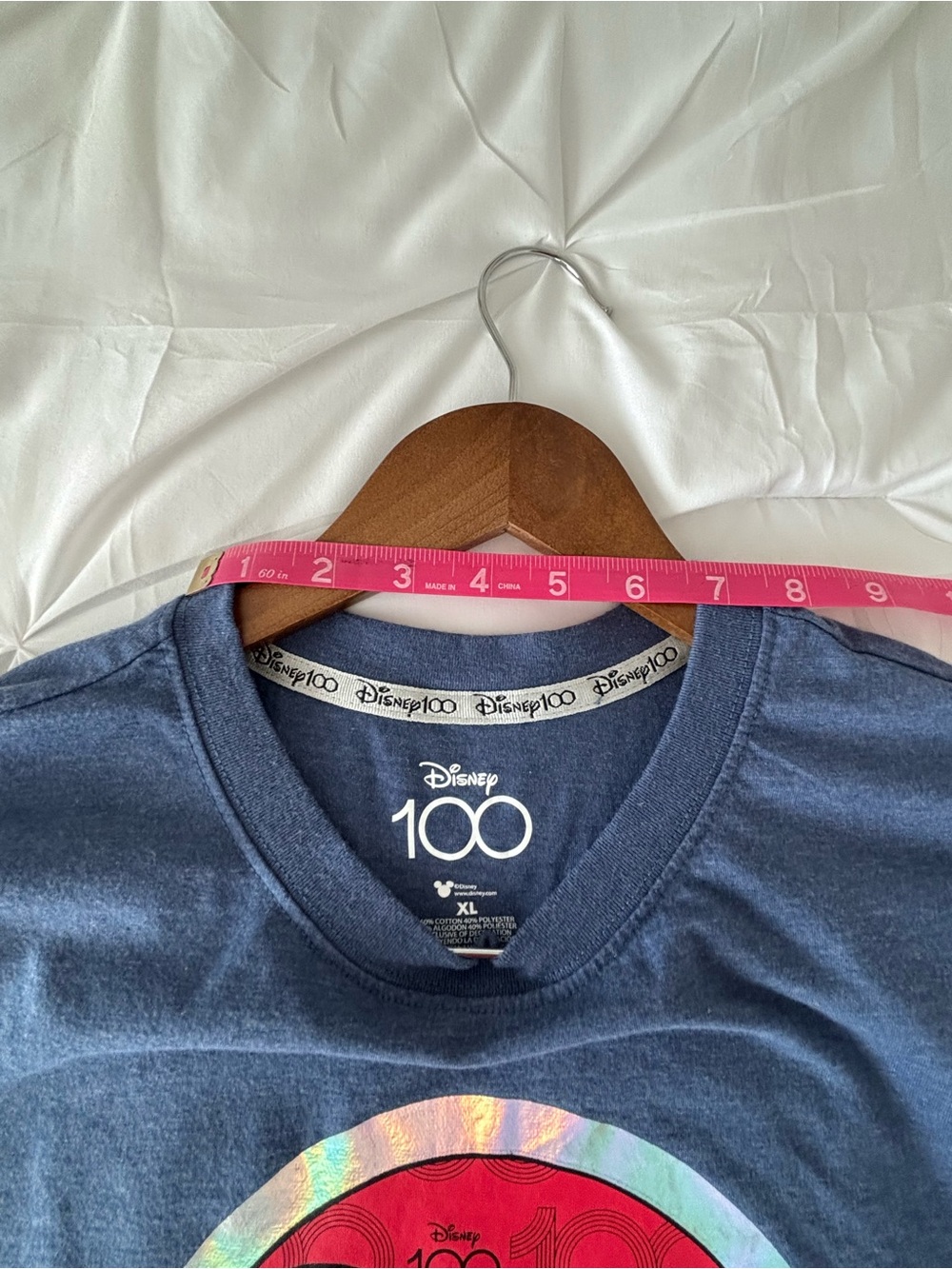 Disney Navy Mickey Mouse 100 Graphic Tee - Picture 3 of 5